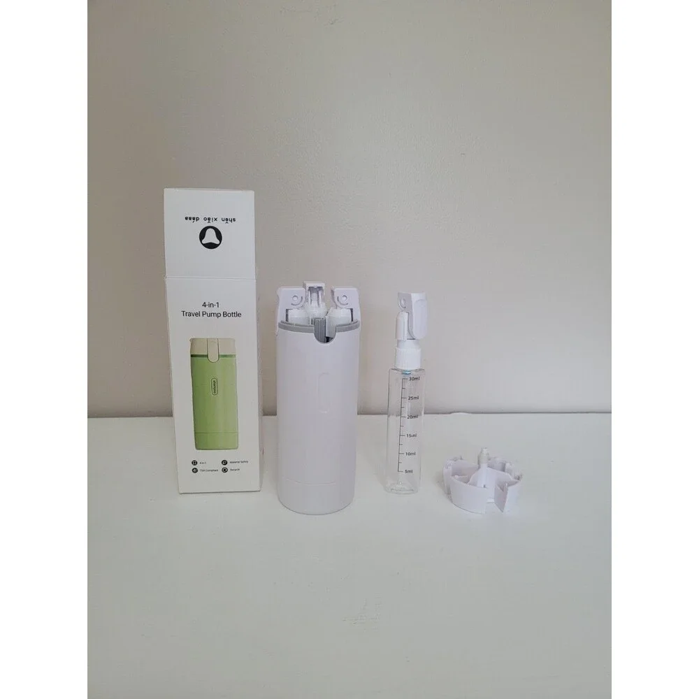4 in 1 Travel Dispenser Bottle Leakproof Refillable Travel Bottles for Toilet...